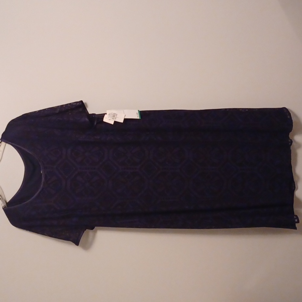 SL Fashions Woman Navy Dress
